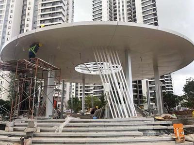 雨棚铝单板凉亭铝板连廊铝单板——广州市金珀装饰材料有限公司