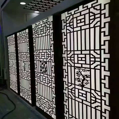 木纹铝窗花